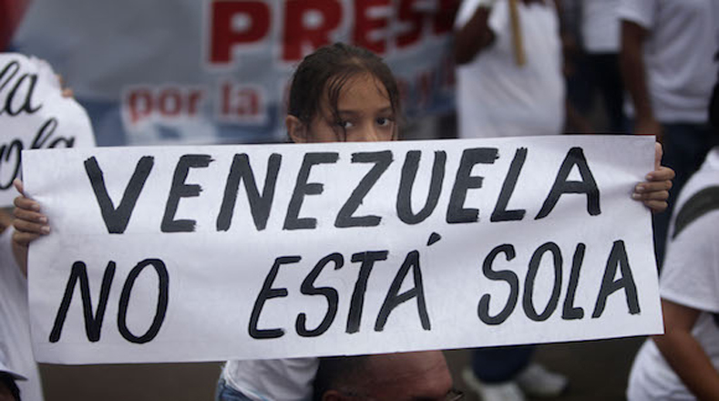 La manifestación en Cuba fue propicia para respaldar a Venezuela ante las sanciones del gobierno norteamericano.