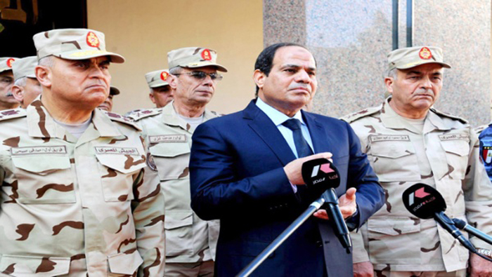 Al-Sisi y su comitiva recibieron una detallada explicación de sus anfitriones acerca de los resultados de la operación Tormenta Decisiva.