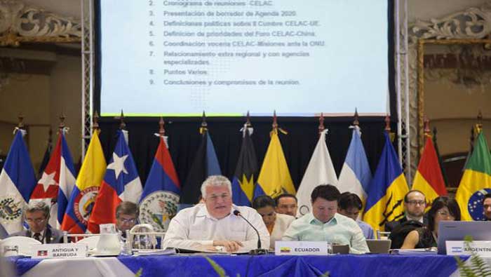 El vicecanciller ecuatoriano, Leonardo Arízaga, presidió el encuentro del lunes
