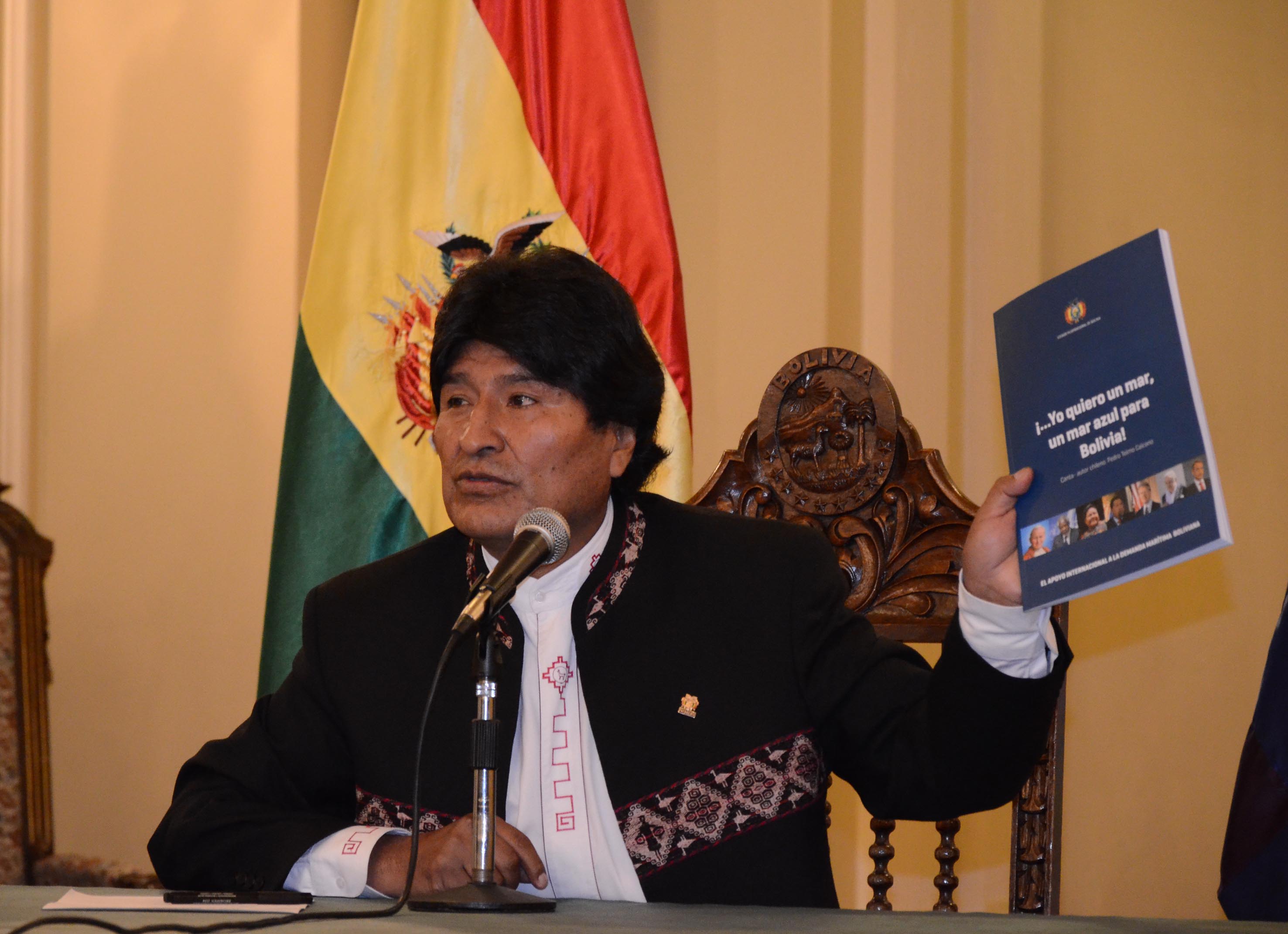 Morales recordó que el mundo acompaña la causa boliviana.