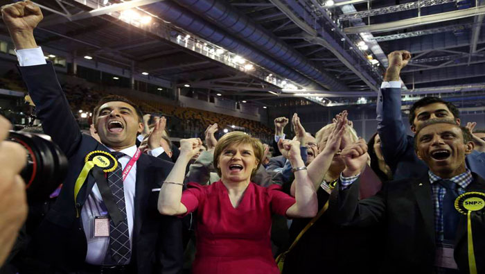La primera ministra escocesa celebra el resultado obtenido por los independentistas