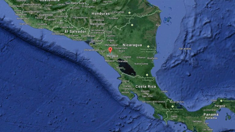 El fuerte temblor se sintió en la capital de Nicaragua.