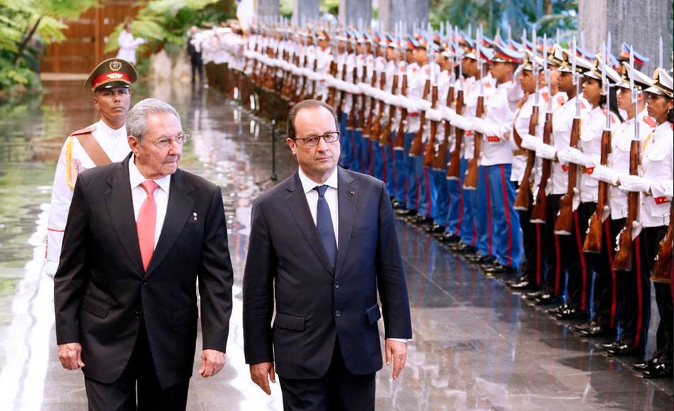 Se trata de la primera visita de un presidente francés a Cuba.