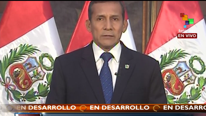 Los habitantes del distrito de Cocachacra rechazaron las declaraciones del presidente de Perú Ollanta Humala.