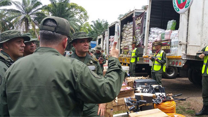 El ministro para la Defensa destacó los operativos contra el contrabando en Venezuela.