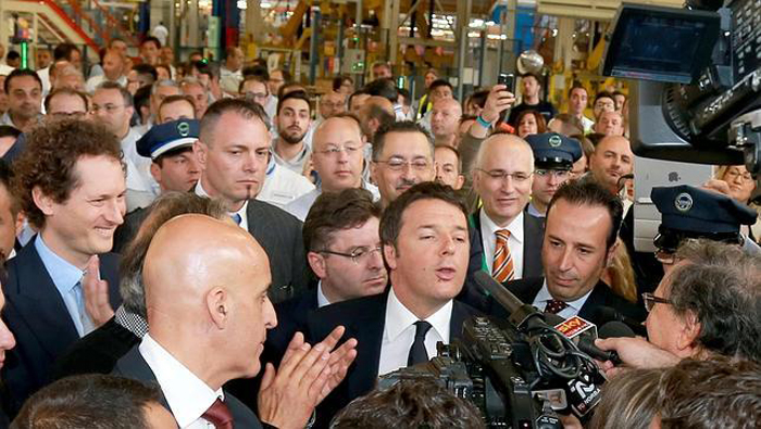 El primer ministro de Italia Matteo Renzi.