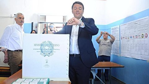 Renzi ganó las elecciones con pocos votos