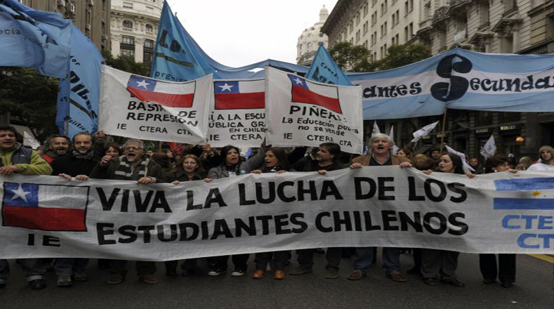 Las jornadas de protestas estudiantiles han sido tan intensas que van 172 detenidos en Santigo y nueve policías heridos.