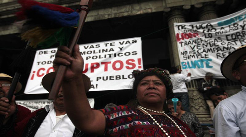 Líderes del pueblo maya Ixil también se unieron al reclamo.