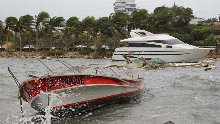 Varias embarcaciones han sido afectadas por las condiciones climáticas adversas