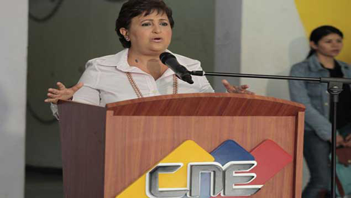 La presidenta del CNE confirmó la presencia de organismos internacionales para las elecciones del 6 de diciembre.