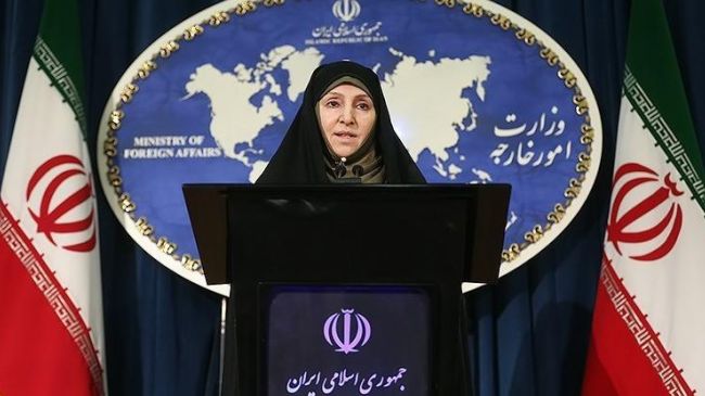 La portavoz de la Diplomacia iraní, Marzie Afjam, asegura que la coalición internacional es la que promueve el terrorismo.
