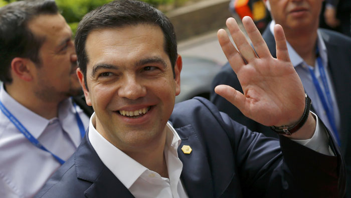 El primer ministro de Grecia, Alexis Tsipras, a su llegada a la sede del Consejo de la Unión Europea en Bruselas.