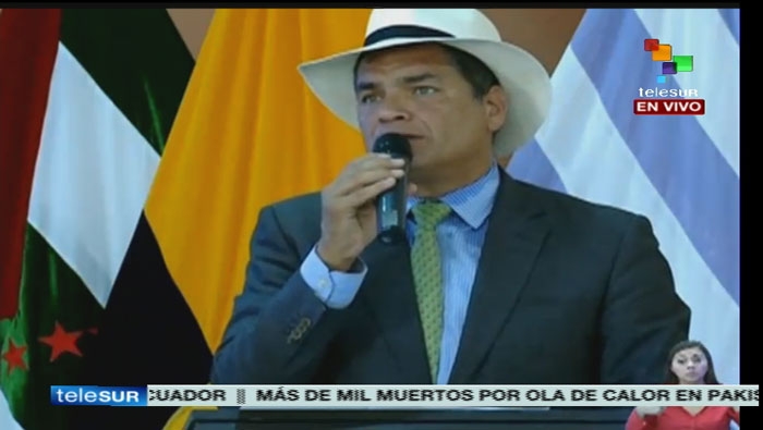 Correa emplazó a la oposición a medirse en las elecciones de 2017, asegurando una arrasadora victoria.