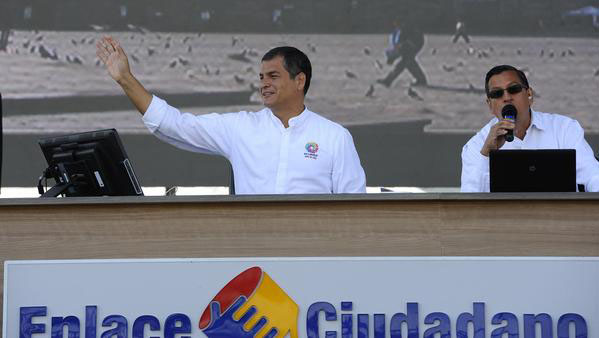 El mandatario ecuatoriano ofreció las declaraciones durante su programa sabatino Enlace Ciudadano.