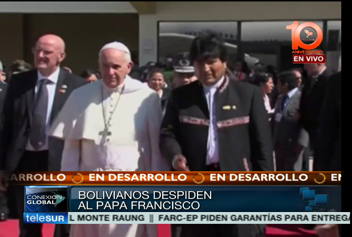 La visita del Sumo Pontífice a la nación suramericana tuvo una duración de tres días.