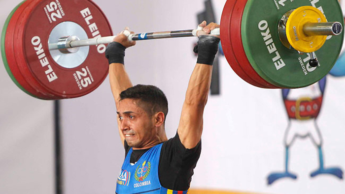 Colombia dominó la categoría de 56 kilogramos de levantamiento de pesas.