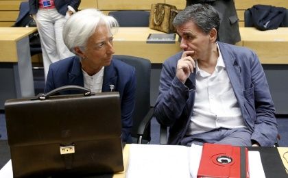 El ministro de Finanzas de Grecia, Euclides Tsakalotos, hizo la petición formal a Christine Lagarde, directora del Fondo Monetario Internacional.