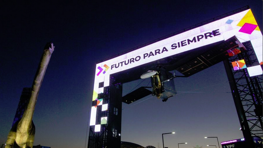 La presidenta Cristina Fernández participó en la inaguraciónd de esta quinta edición de Tecnópolis, que tiene como lema 