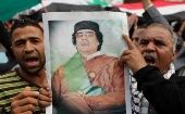 Manifestantes rechazan las crisis desatada por la OTAN tras el asesinato de Gadafi en 2011
