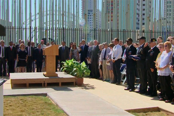Kerry encabezó la reapertura oficial de la embajada de EE.UU. en Cuba