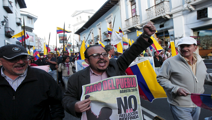 La ultraderecha de Ecuador insiste en promover la violencia.