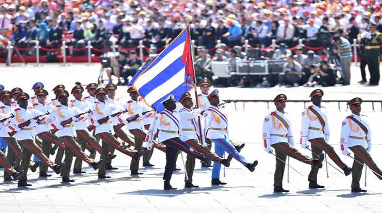 Militares cubanos estuvieron presentes en el acto