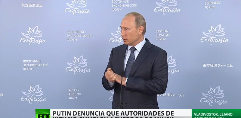 Las declaraciones de Putin las realizó tras su intervención ante las delegaciones de 24 países de la región Asia-Pacifico reunidas en el primer Foro Económico Oriental en la ciudad de Vladivostok.