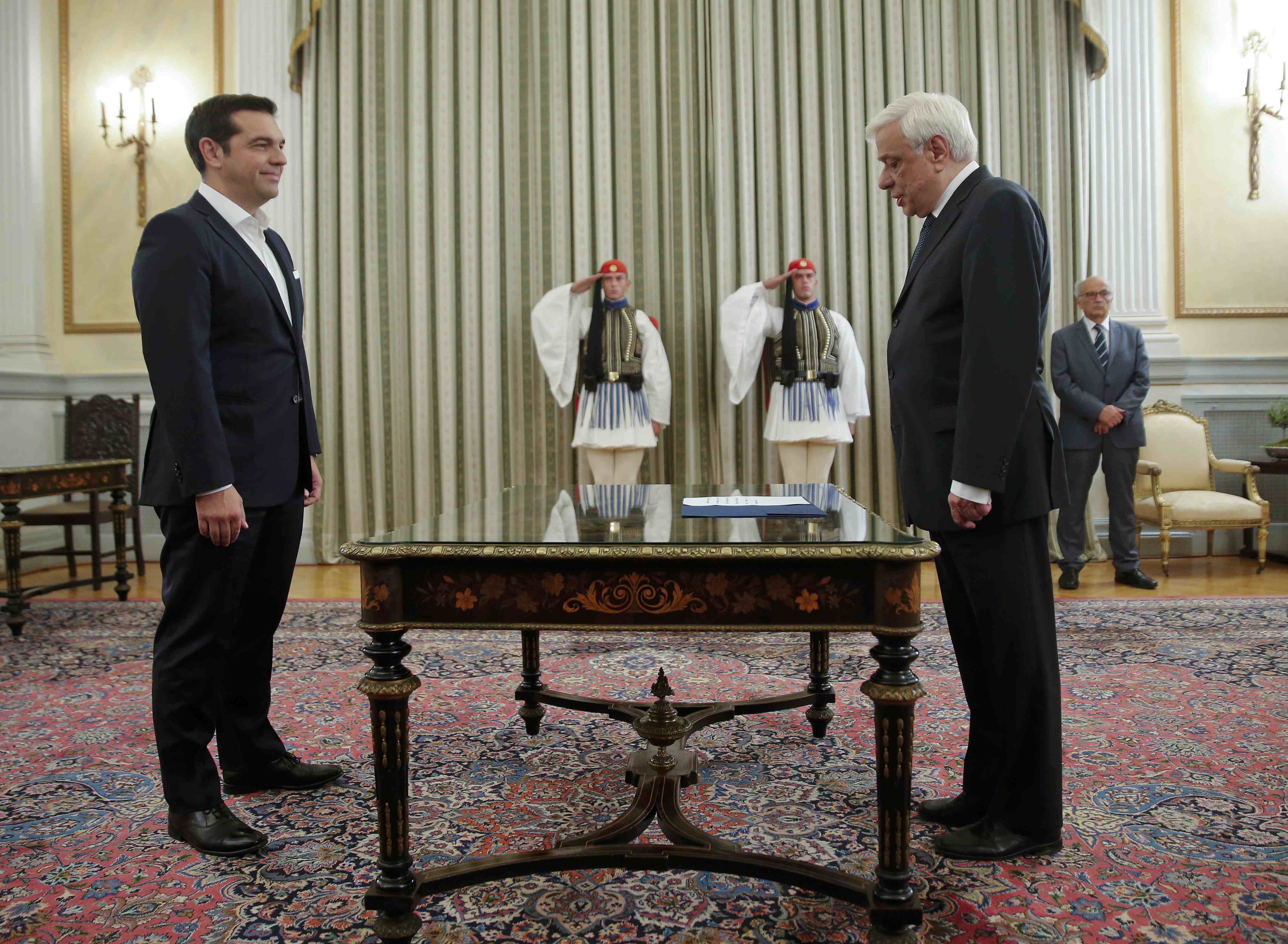 Ésta es la segunda vez que Tsipras se juramenta como Primer Ministro en ocho meses.