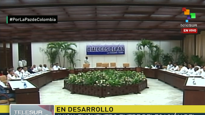 Los negociadores de las FARC-EP y el Gobierno ya están instalados en la mesa de diálogo.