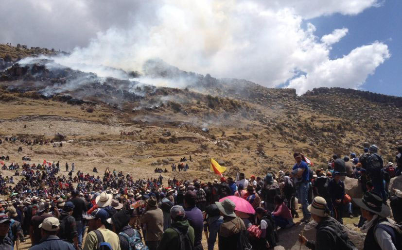 Los manifestantes protestaban contra el proyecto Las Bambas, propiedad del consorcio chino MMG.