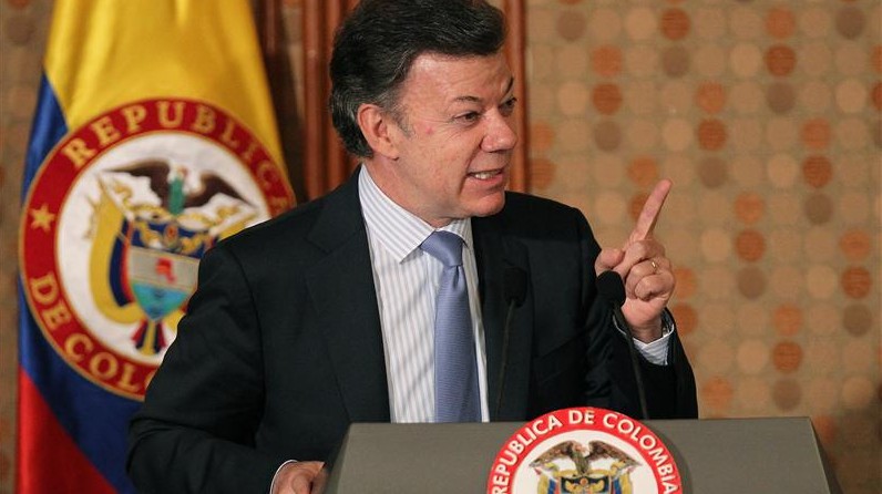 Santos agradeció al bloque europeo por su apoyo a los diálogos de paz.