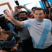 Jimmy Morales ganó la presidencia de Guatemala con con más de 68 por ciento de los votos.