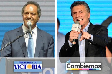 Daniel Scioli y Mauricio Macri se enfrentarán en segunda vuelta por la Presidencia de Argentina el 22 de noviembre.