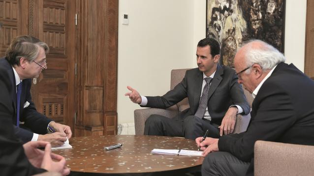 Al Assad destacó que sólo renunciaría al cargo si se lo pidiera el pueblo y el Parlamento sirio.