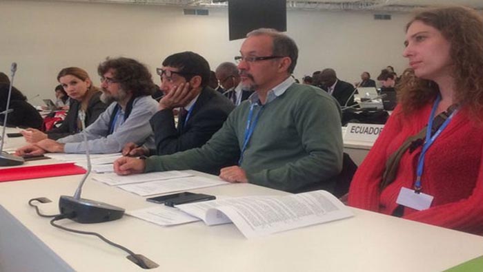 Delegación venezolana en la COP21 en París.