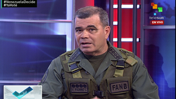 Vladimir Padrino, ministro de Defensa venezolano.