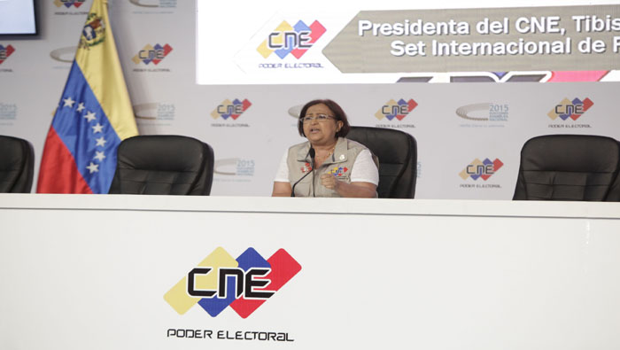 La presidenta del CNE pide respetar el proceso electoral en Venezuela.