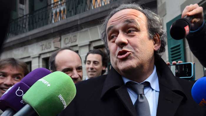 El equipo legal de Platini presentó sus alegatos ante el TAS