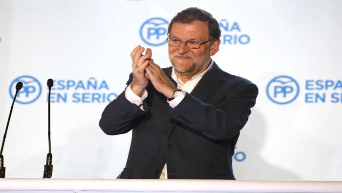 El presidente y candidato del Partido Popular a la Presidencia del Gobierno, Mariano Rajoy.