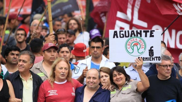 Partidos de izquierda y la Central de Trabajadores Argentinos (CTA), marcharon a la Plaza de Mayo.