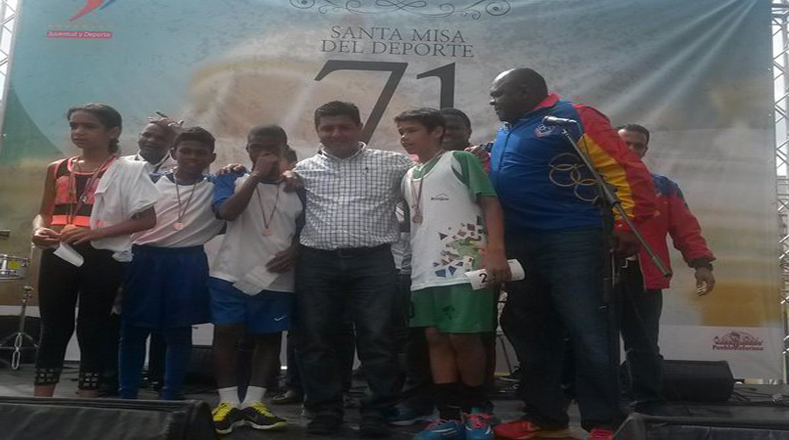 La misa de este miércoles fue la número 71 que se celebra en Venezuela y en donde también se dieron cita las futuras generaciones del deporte nacional.