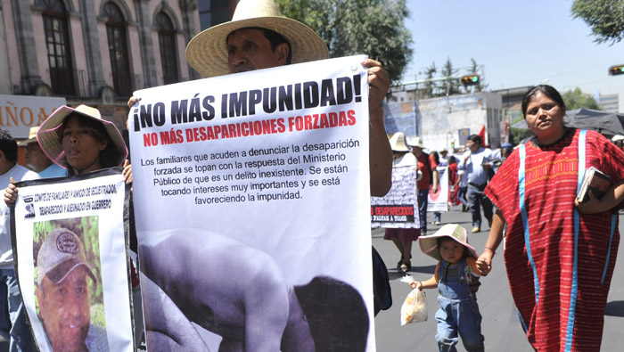 En México entre 2006 y 2015 se han registrado 10 desaparecidos por día.