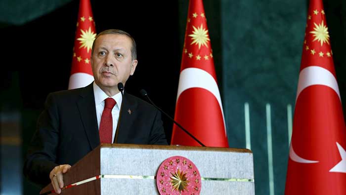 El jefe de Estado turco recibirá honores en el Palacio de Carondelet