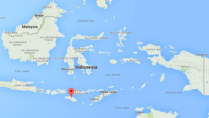 El terremoto se registró en la isla de Sumba, al sur de Indonesia.