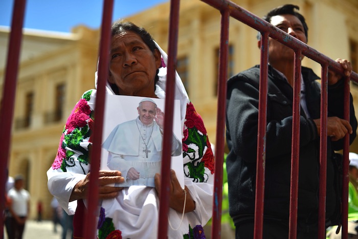 La comunidad indígena pone sus esperanzas en Francisco. Es la segunda vez que un papa visita esta comunidad.