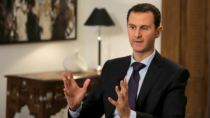 El mandatario sirio confirmó que continuará la ofensiva militar contra las fuerzas terroristas en Siria