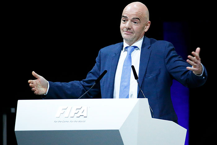 Infantino estaría al frente de la FIFA hasta 2019.