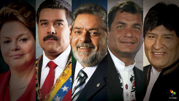 Los mandatarios de Venezuela, Brasi, Bolivia y Ecuador se han enfrentado a planes desestabilizadores durante el último año.