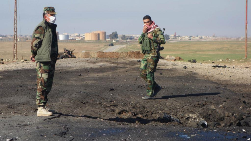 Los kurdos fueron atacados con armas químicas en Alepo.